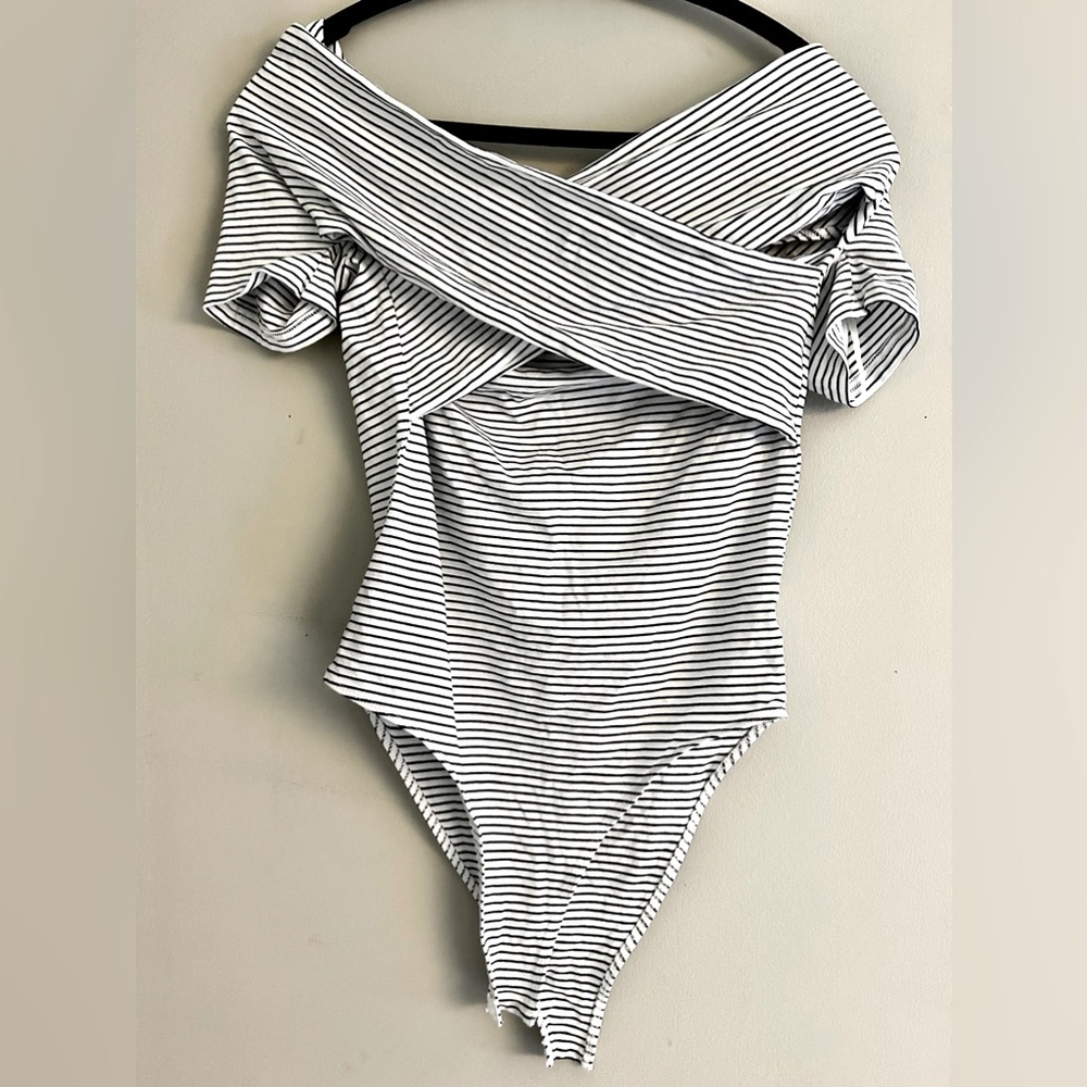 Faux wrap body suit